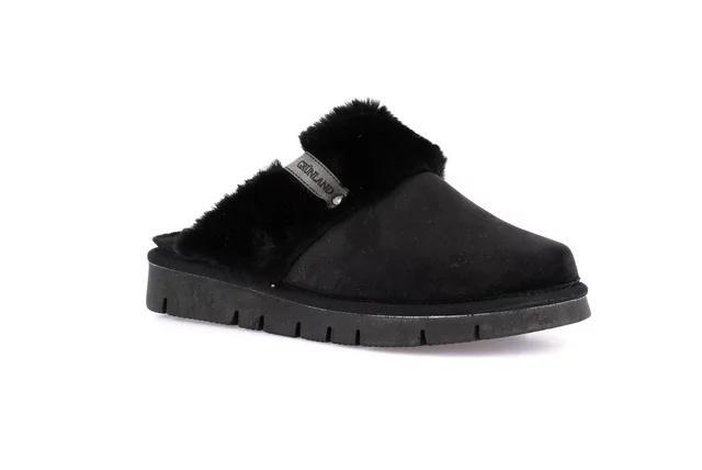 Slipper with Eco-fur LOXI CI3023 - black