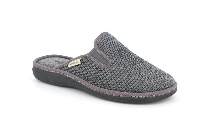 Felt and fabric slipper | ENEA CI3150 - GREY | Grünland