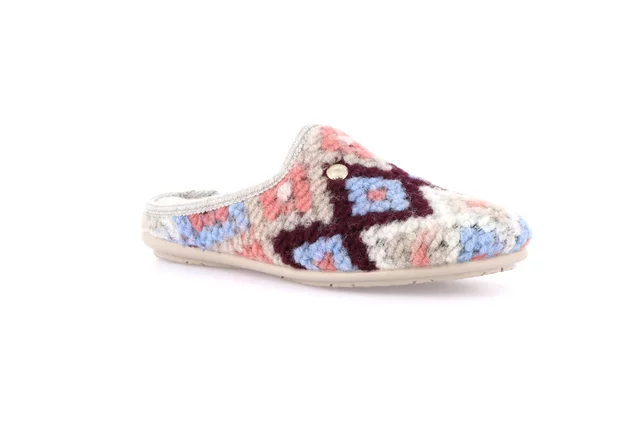 Aztec Fancy Slipper | FAYE CI3181 - BEIGE-MULTI | Grünland