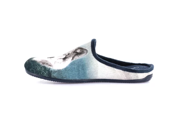 Men's printed slipper | ORMI CI3190 - BLU-MULTI | Grünland