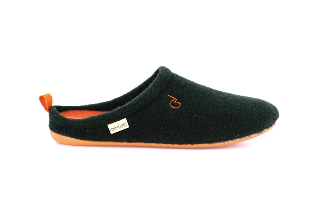 Men's slipper with coloured sole | LECY CI3196 - PINO-ARANCIO | Grünland