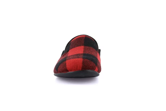 Ciabatta uomo tartan | LECY CI3197 - ROSSO | Grünland