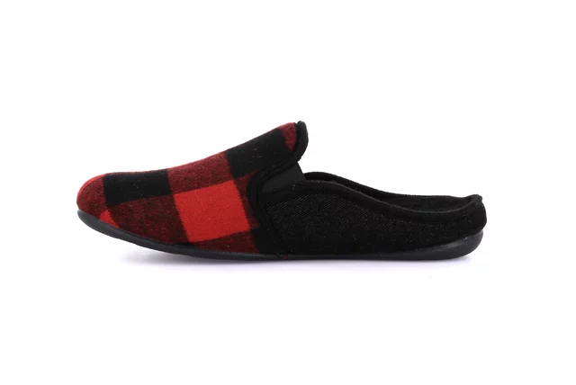 Ciabatta uomo tartan | LECY CI3197 - ROSSO | Grünland