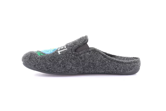 LECY slipper with designs CI3198 - ANTRACITE | Grünland