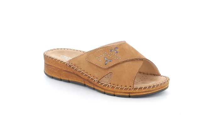 Komfort-Sandale mit handgefertigten Nähten | PALO CI3610 - taupe