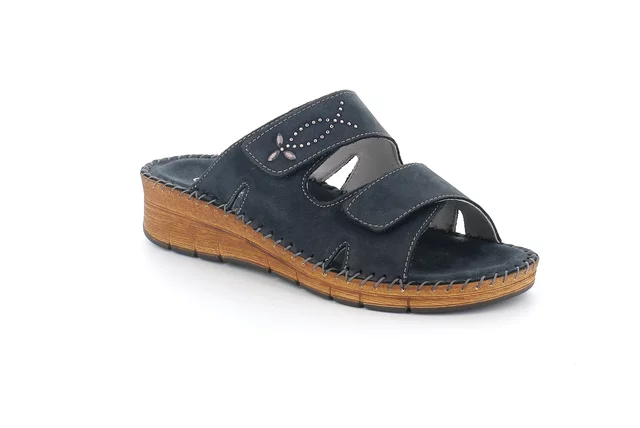Komfort-Sandale mit handgefertigten Nähten | PALO CI3613 - blau