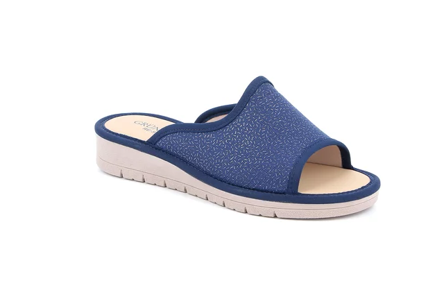 Women's slipper in stretch fabric | DOLA CI3691 - blue
