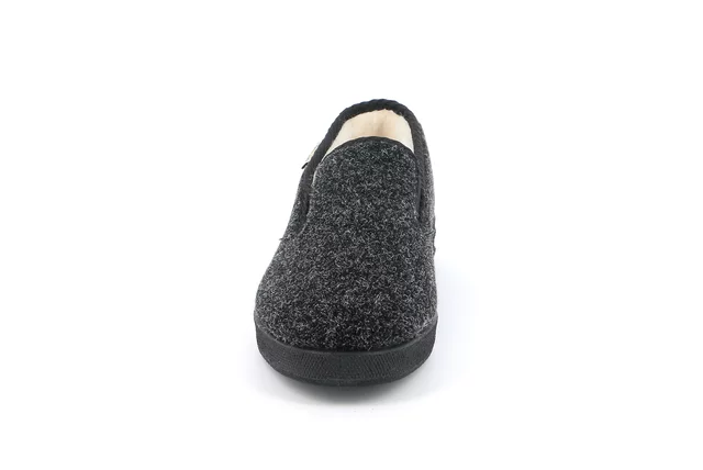 Padded men's slipper PA0011 - BLACK | Grünland