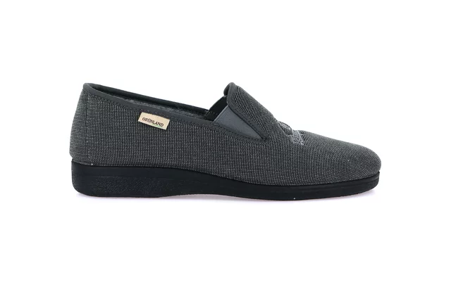 Relax slipper for men | EZIO PA0176 - ANTRACITE | Grünland