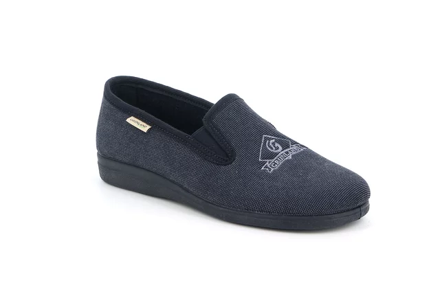 Relax slipper for men | EZIO PA0176 - BLUE | Grünland