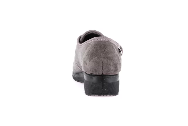 Stretch slipper with hook and loop closure | IRAE PA0598 - GREY | Grünland