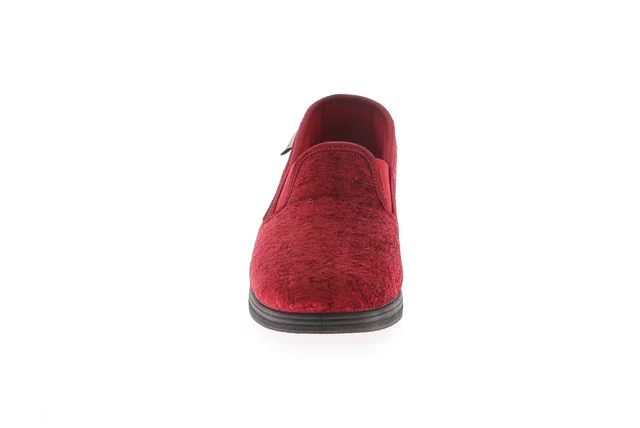 Wedge slipper in chenille | IRAE PA0672 - BORDEAUX | Grünland