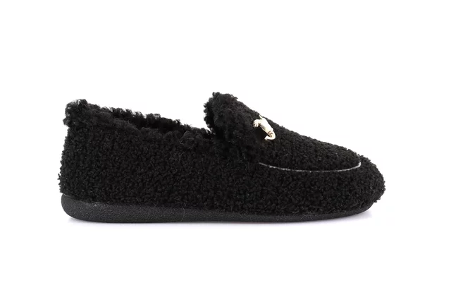 Teddy moccasin | GLES  PA0862 - BLACK | Grünland