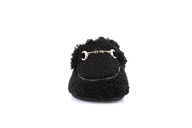 Teddy moccasin | GLES  PA0862 - BLACK | Grünland