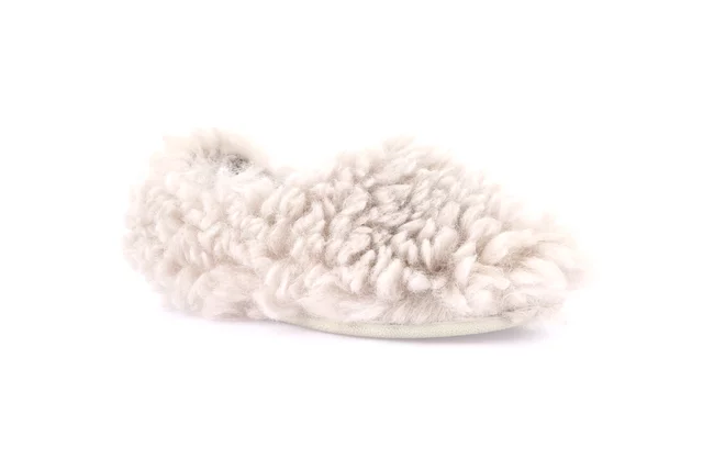 Plush moccasin | GLES  PA0863 - beige