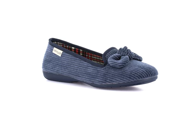 Slipper with bow | TAXI PA0869 - JEANS | Grünland