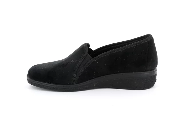 Women's slip-on slipper PA1091 - BLACK | Grünland