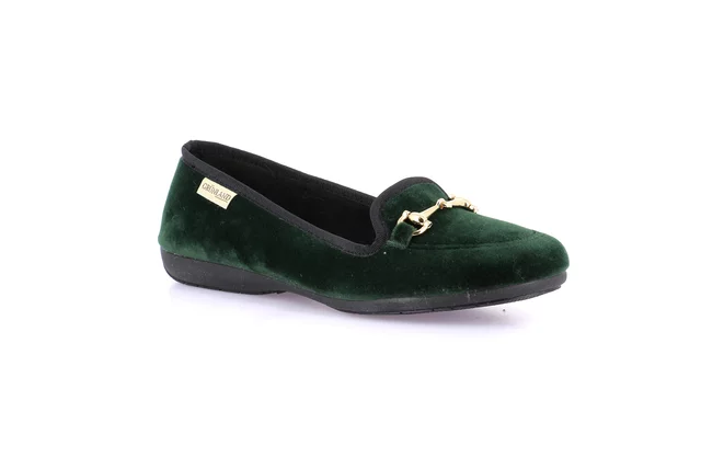 Slipper with horsebit | TAXI PA1157 - GREEN | Grünland