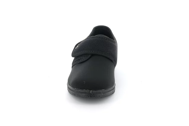 Pantofola comfort a strappo PA1201 - NERO | Grünland