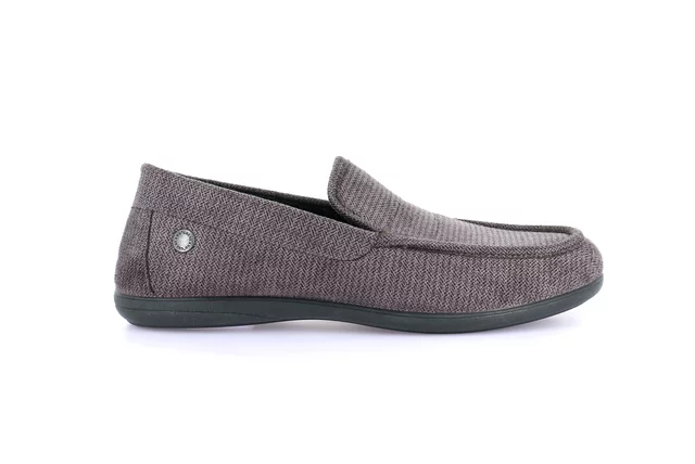 Pantofola uomo stile mocassino | GAFO PA1248 - GRIGIO | Grünland