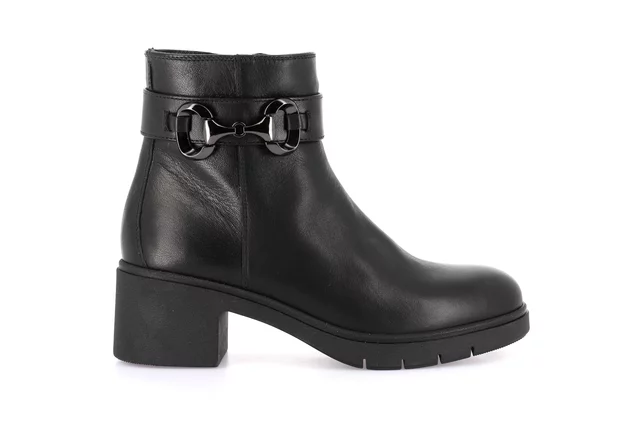 Genuine leather ankle boot | ROLA PO0963 - BLACK | Grünland