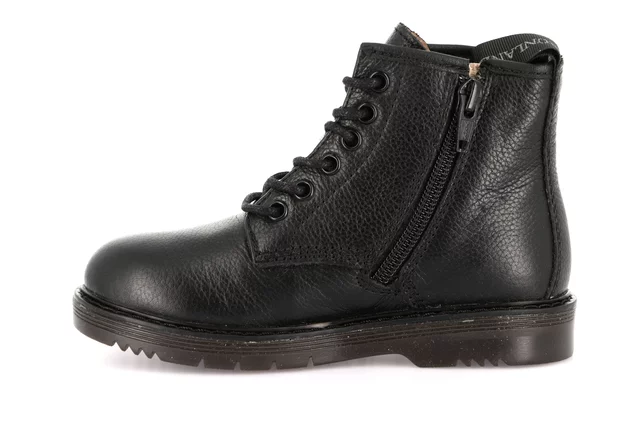 TABA - leather biker ankle boot PO1177 - BLACK | Grünland Junior