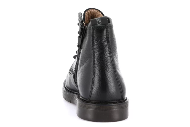 TABA - leather biker ankle boot PO1177 - BLACK | Grünland Junior