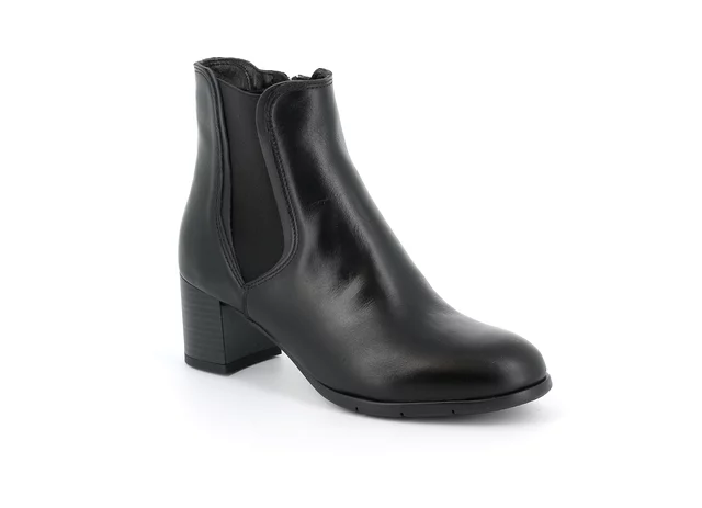 Women's ankle boot with heel | AMMA PO1737 - BLACK | Grünland