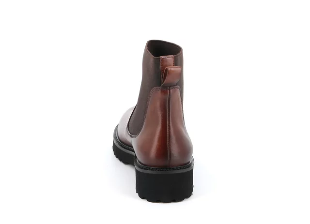 Ankle boot with elastic band | AURE PO1760 - COGNAC | Grünland