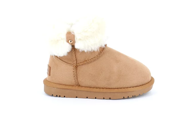 Junior ankle boot eco fur | CROM PO2048 - CUOIO | Grünland Junior