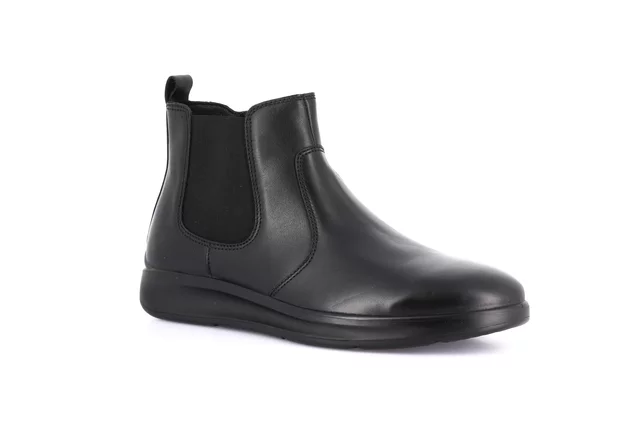 Ankle boot for Men in genuine leather | BONN PO2050 - black