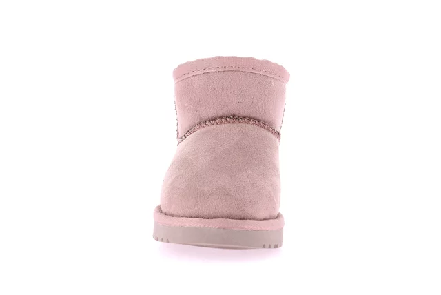 Junior ankle boot in eco fur | CROM PO2100 - GLICINE | Grünland Junior