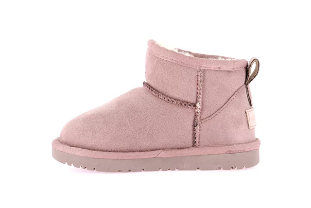 Junior ankle boot in eco fur | CROM PO2100 - GLICINE | Grünland Junior