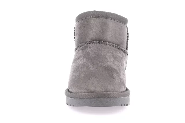 Junior ankle boot in eco fur | CROM PO2100 - GREY | Grünland Junior