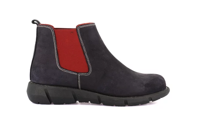 Stiefelette aus weichem Leder | KART PO2112 - BLU-BORDO' | Grünland