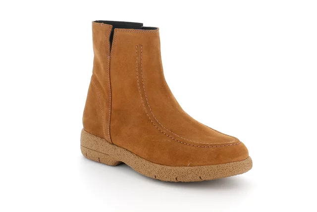Ankle boot in suede | RUBE PO2118 - CUOIO | Grünland