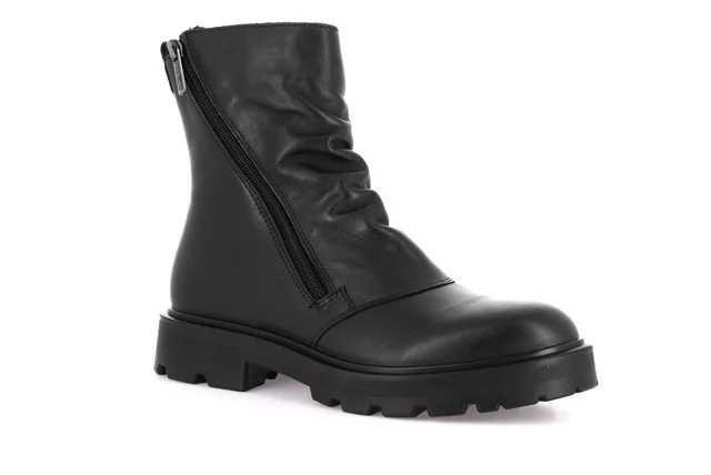 Genuine leather ankle boot | RAKA PO2127 - black