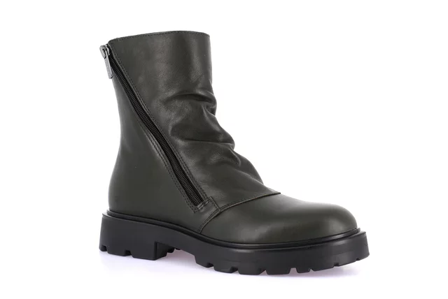 Genuine leather ankle boot | RAKA PO2127 - OLIVA | Grünland