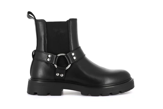 Genuine leather ankle boot | RAKA PO2131 - BLACK | Grünland