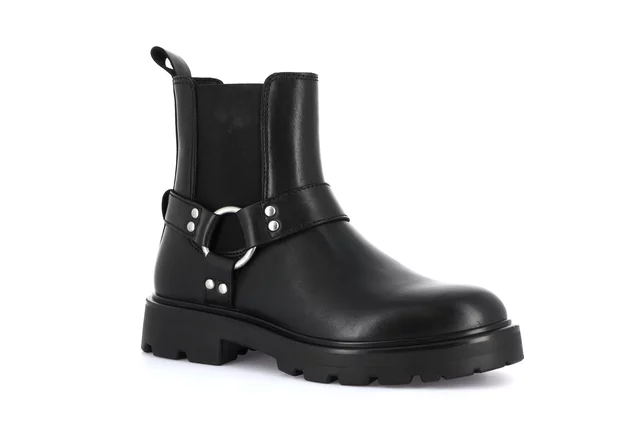 Genuine leather ankle boot | RAKA PO2131 - BLACK | Grünland