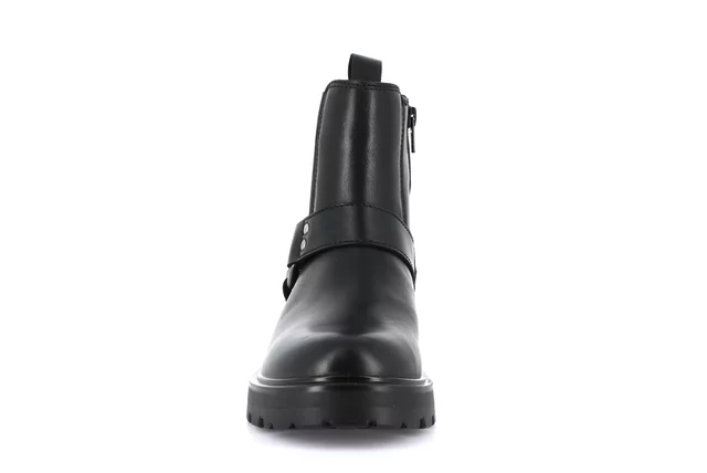 Genuine leather ankle boot | RAKA PO2131 - BLACK | Grünland