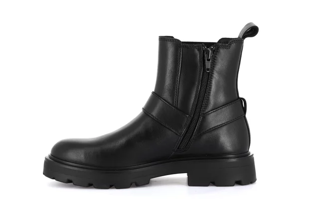 Genuine leather ankle boot | RAKA PO2131 - BLACK | Grünland