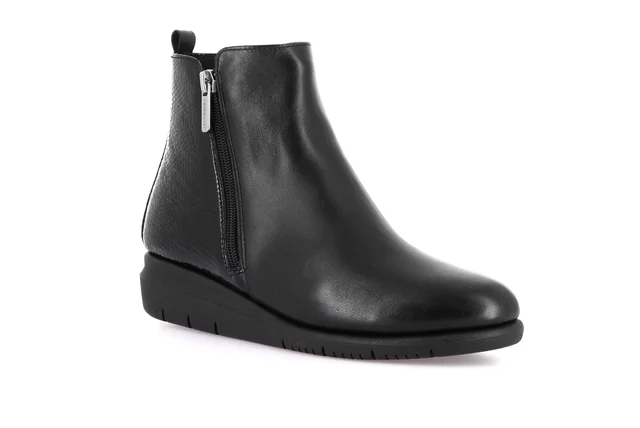 Comfort ankle boot with zip | RYSA PO2135 - BLACK | Grünland