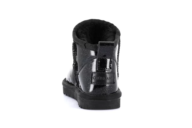 Stiefelette aus weichem Lackleder PO2141 - SCHWARZ | Grünland Junior