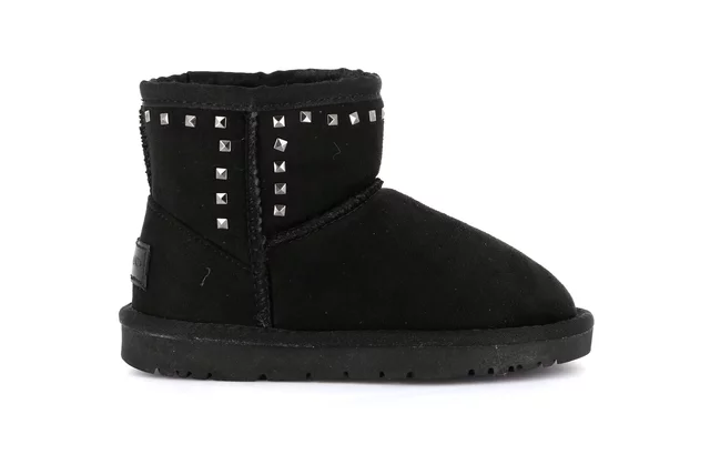 CROM ankle boot with studs PO2142 - BLACK | Grünland Junior