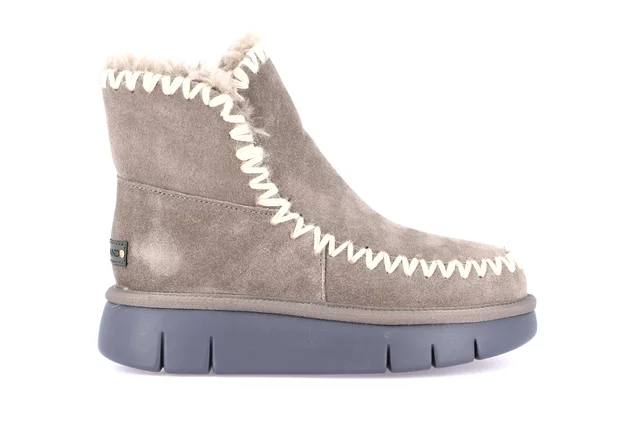 Suede cozy ankle boot | CHOT PO2147 - GREY | Grünland