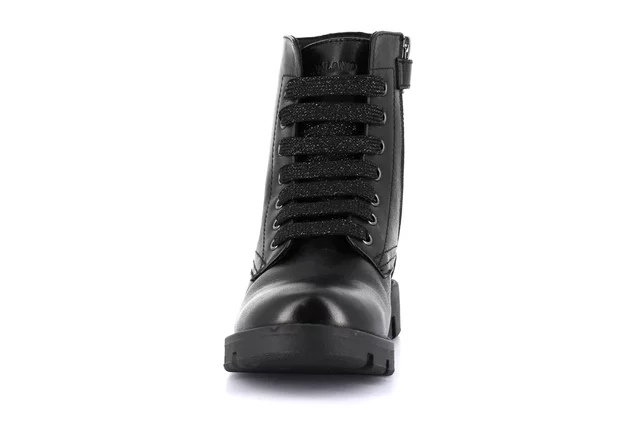 Anfibio con lacci e zip laterale | COLT PO2158 - NERO | Grünland Junior