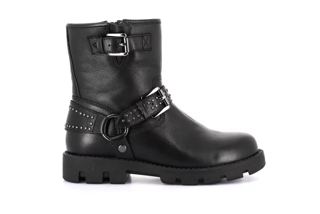 Biker bambina con fibbie | COLT PO2161 - NERO | Grünland Junior