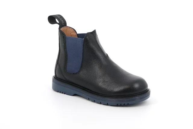 Stiefelette aus echtem Leder | TABA PO2289 - NERO-JEANS | Grünland Junior