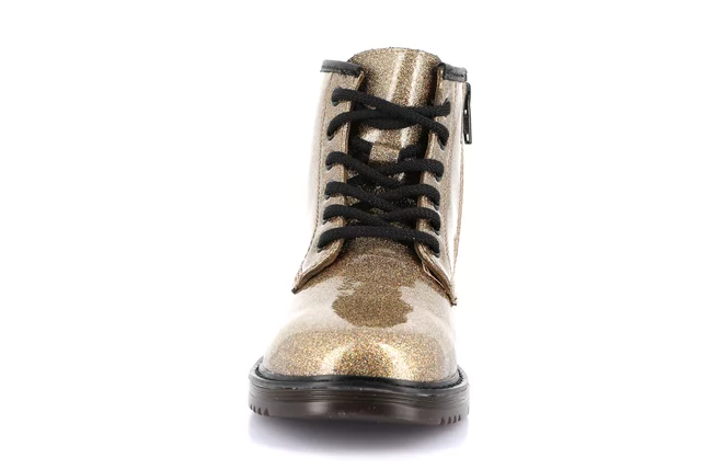 Junior ankle boot in patent leather | TABA PO2348 - GOLD | Grünland Junior